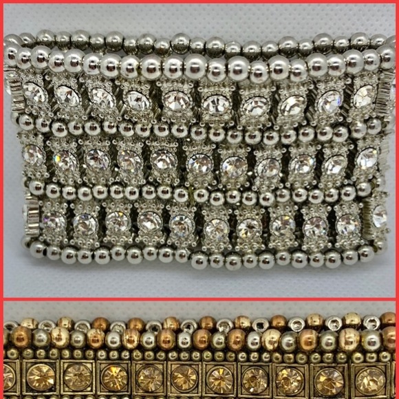 Jewelry - One gold & one silver elastic bracelet.